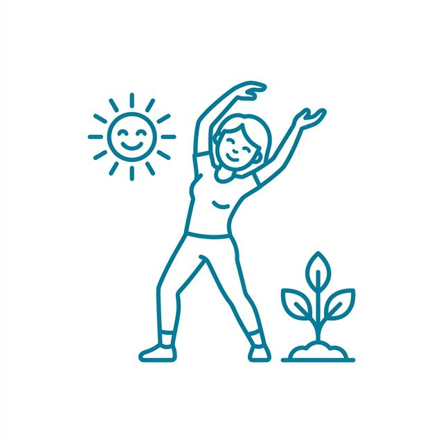 アクティブな生活アイコン