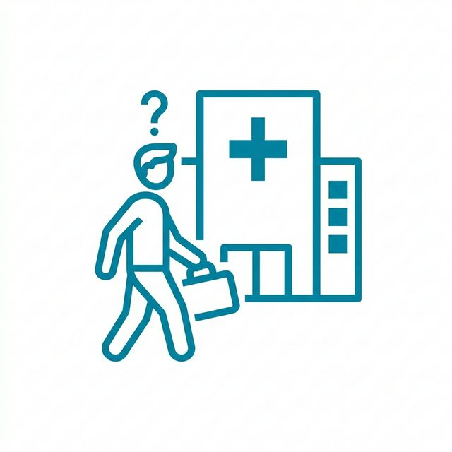 病院リハビリ後の痛みアイコン